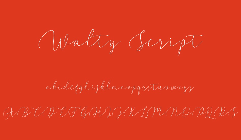 walty-script font