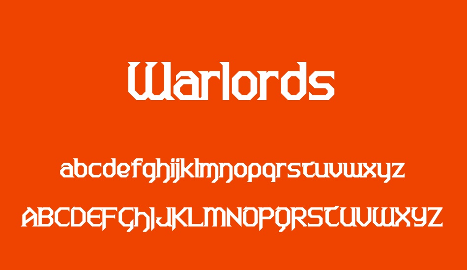 warlords font