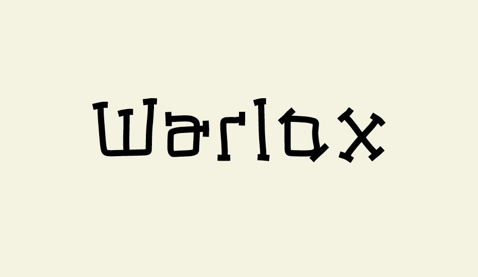 warlox font big