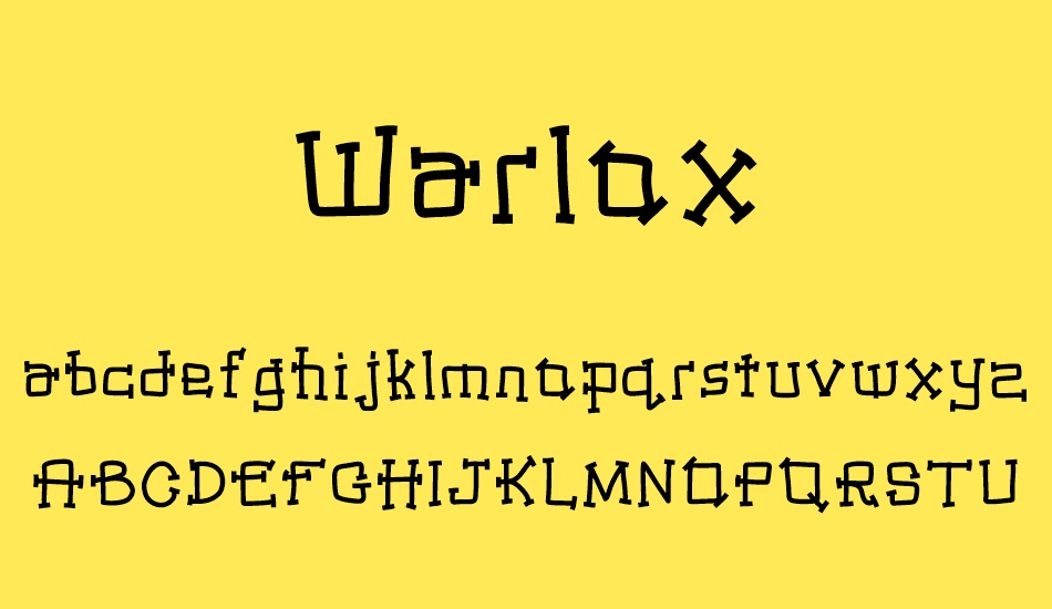 warlox font