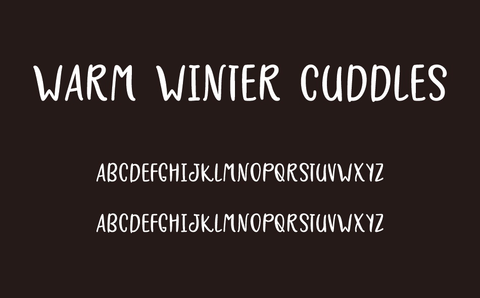 Warm Winter Cuddles font