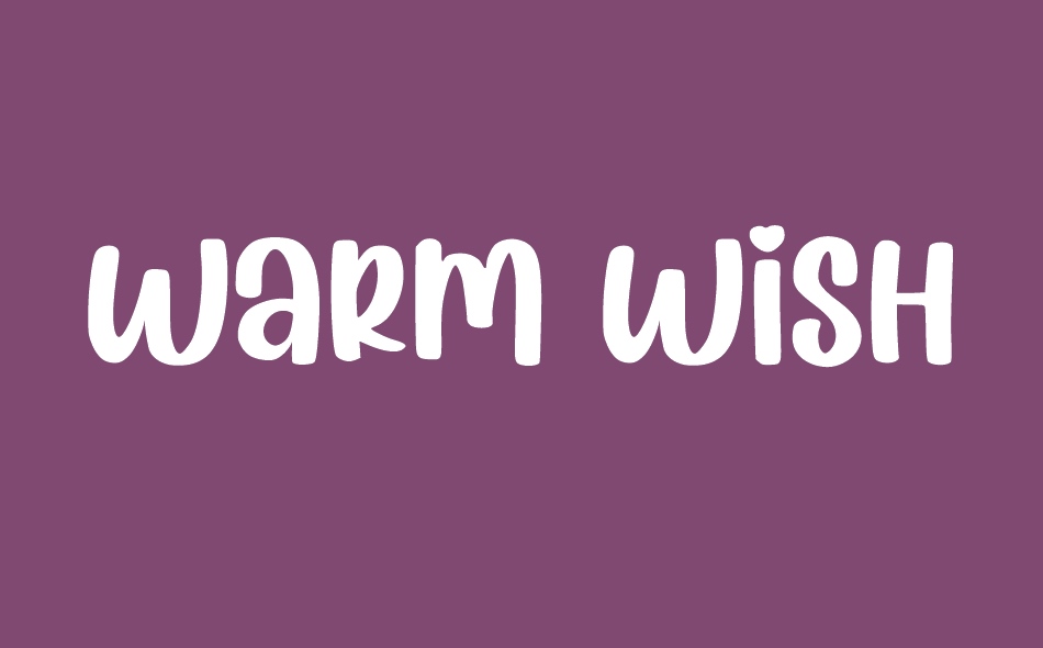 Warm Wishes Free Font