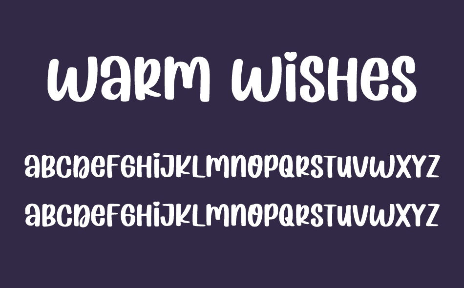 Warm Wishes font