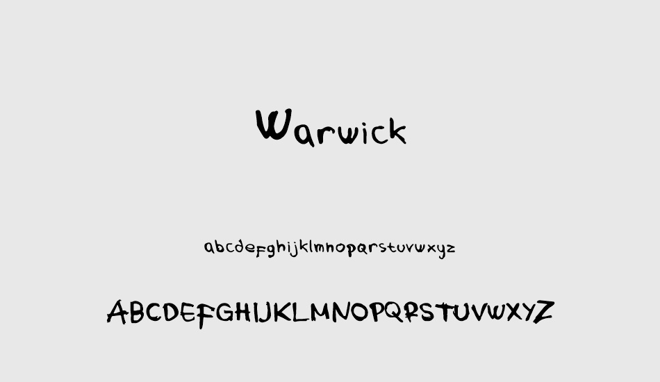 warwick-demo font