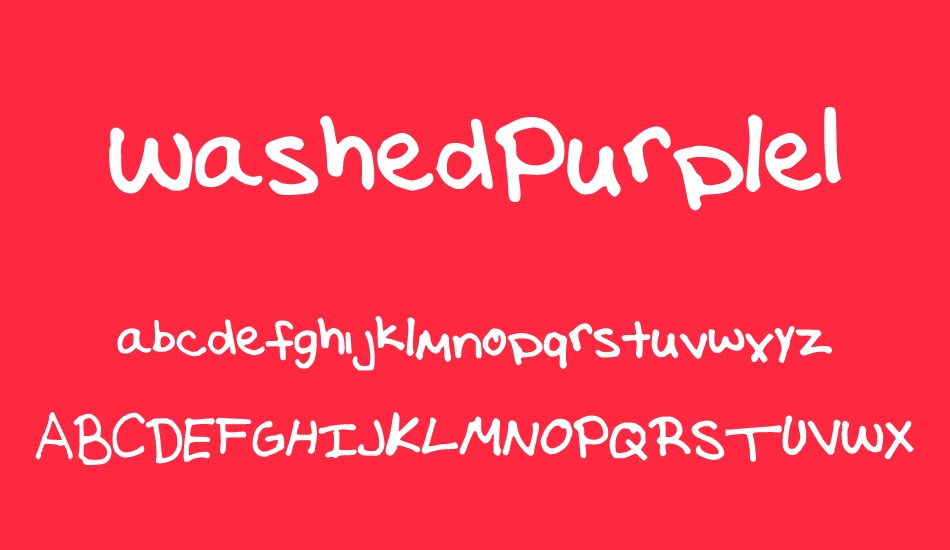 washedpurple1 font