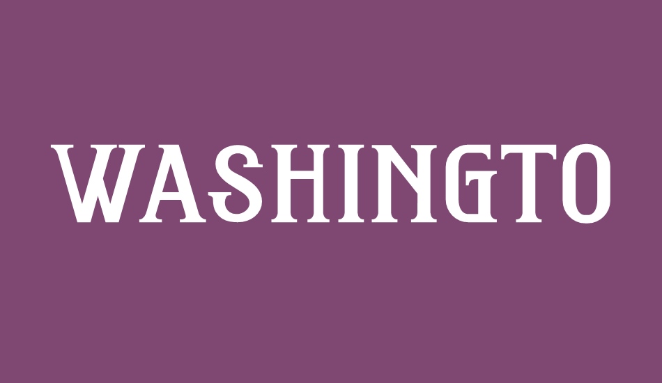 washington font big