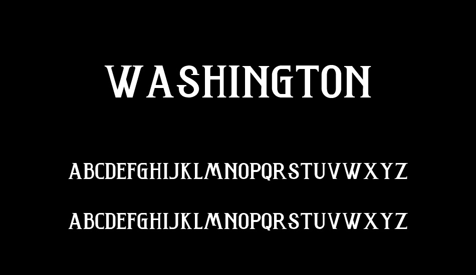 washington font