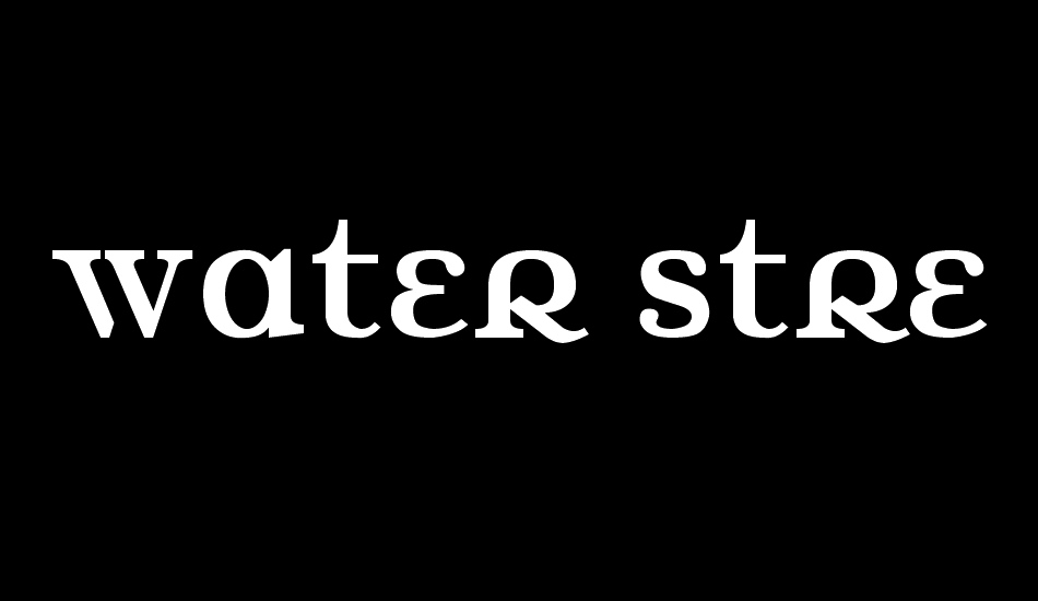 water-street font big