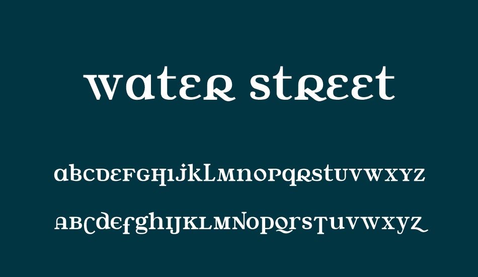 water-street font