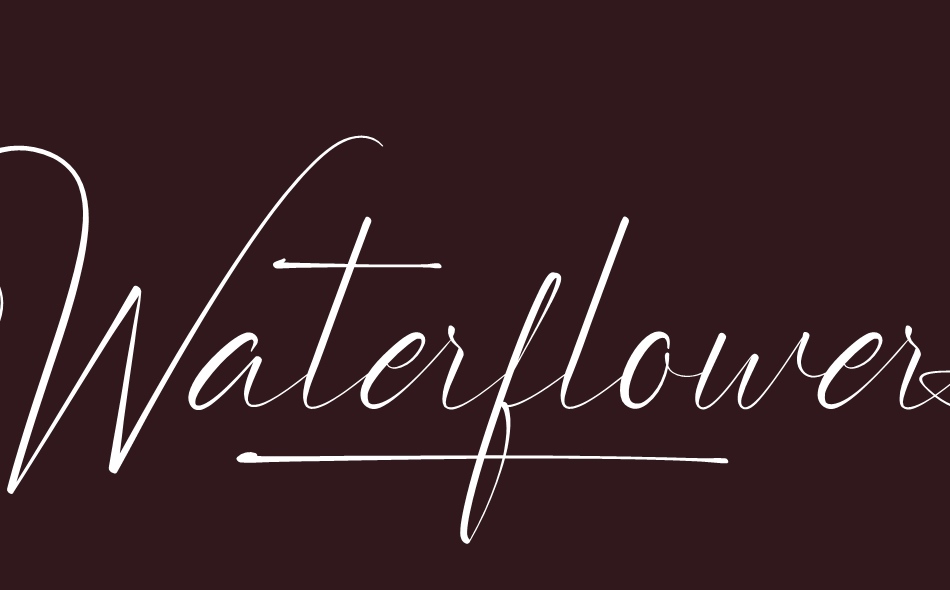 Waterflowers font big