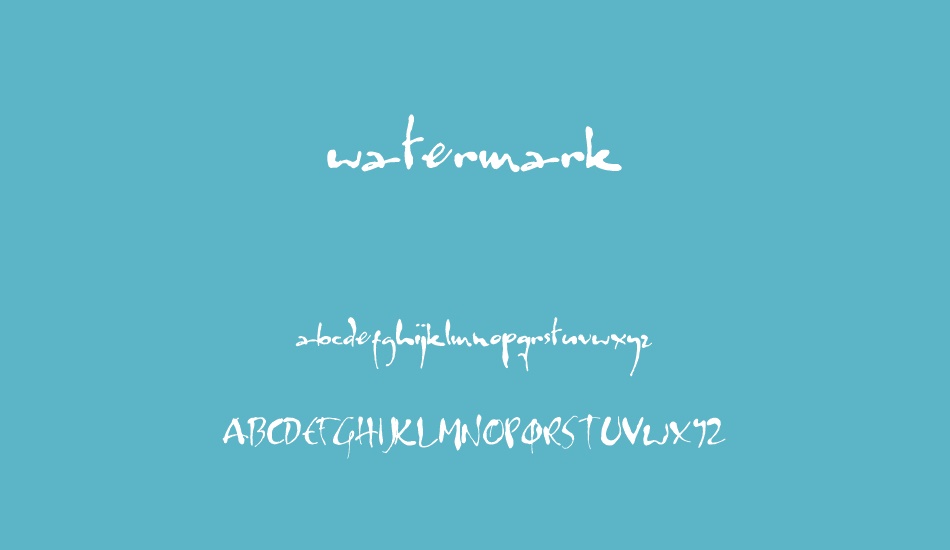 watermark font