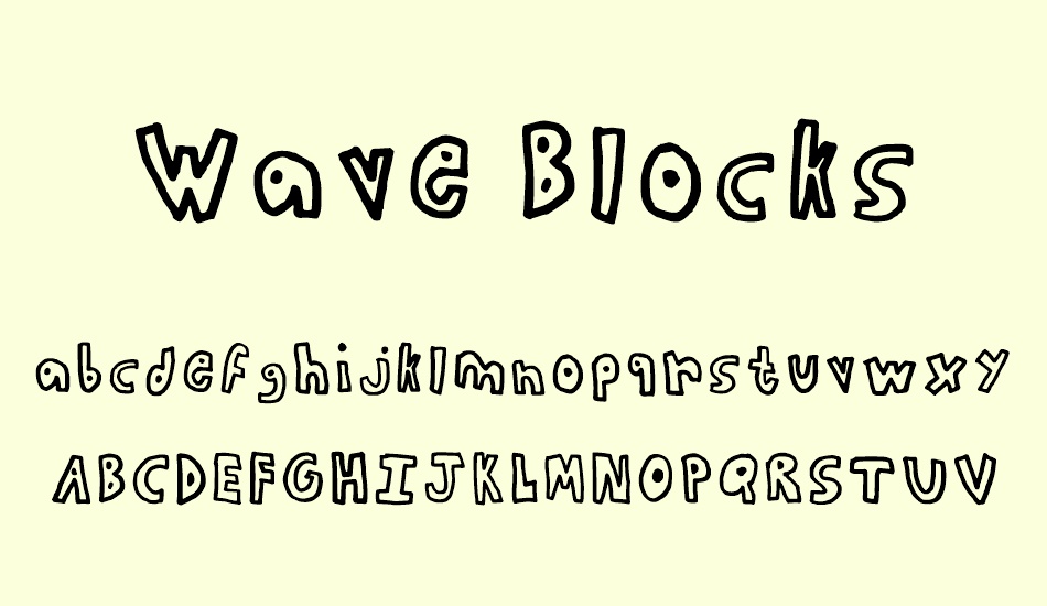 wave-blocks font