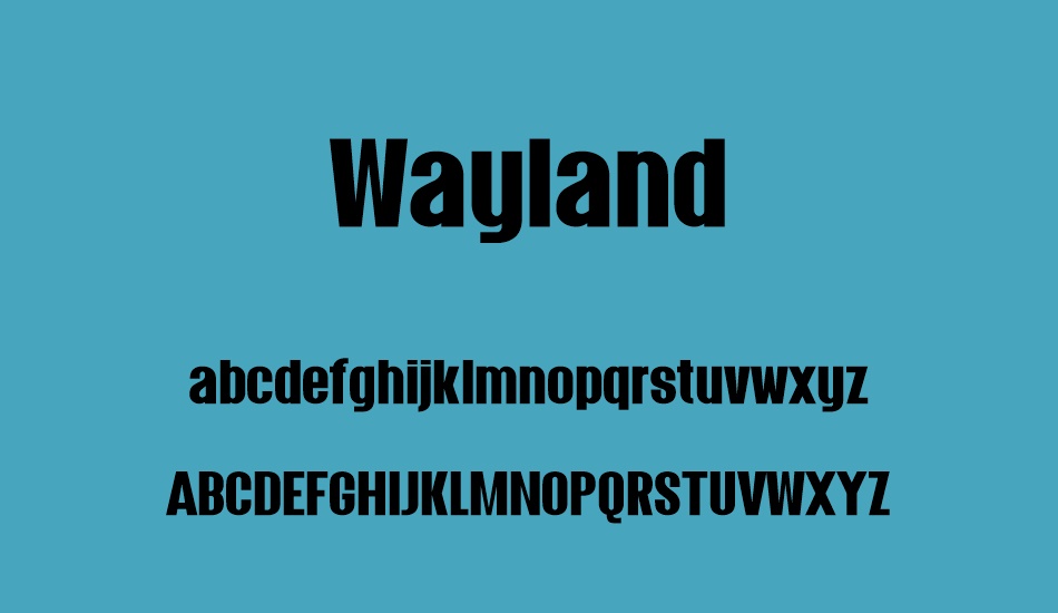 wayland-demo font