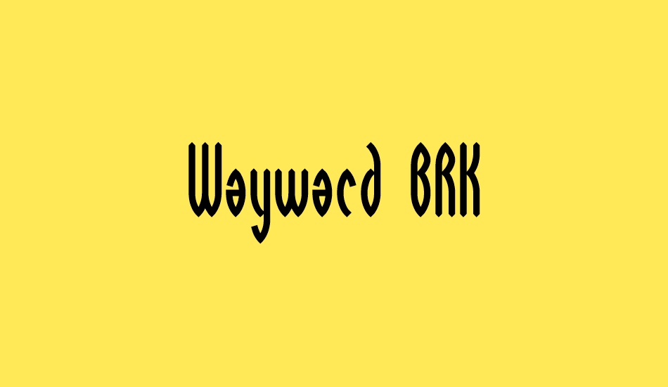 wayward-brk font big