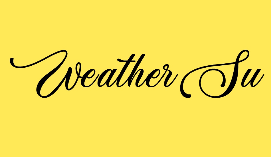 weather-sunday---personal-use font big