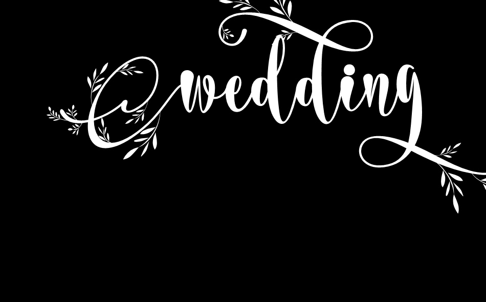 Wedding Dress font big