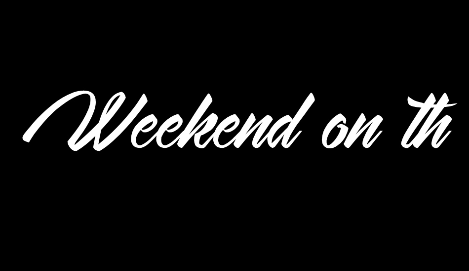 weekend-on-the-mountains font big