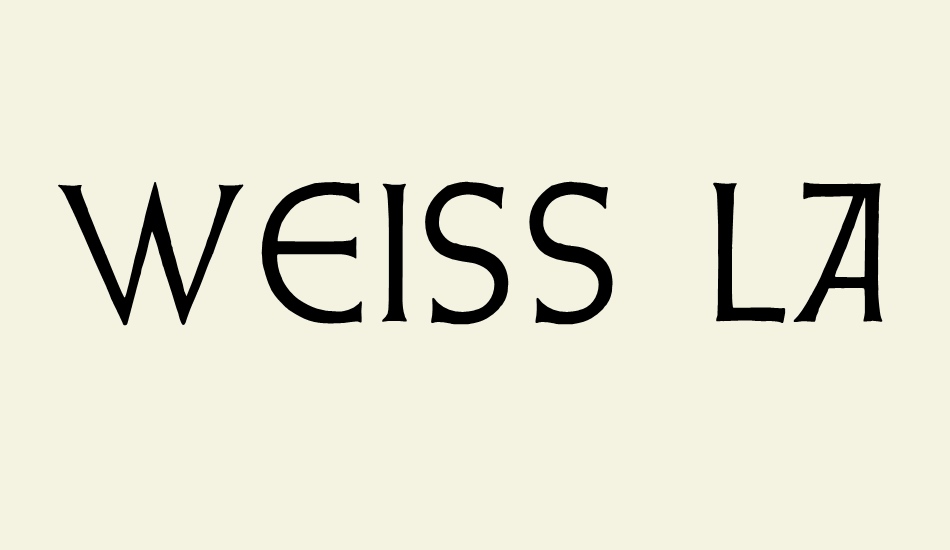 weiss-lapidar font big