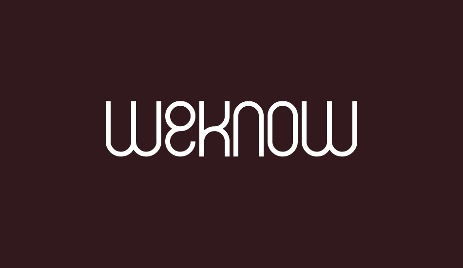 weknow font big