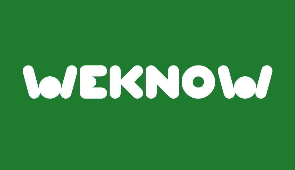 weknow-world font big