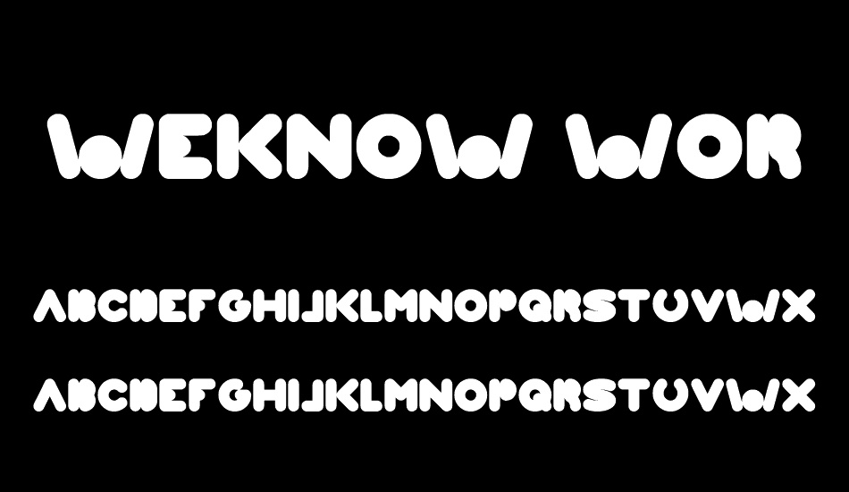 weknow-world font