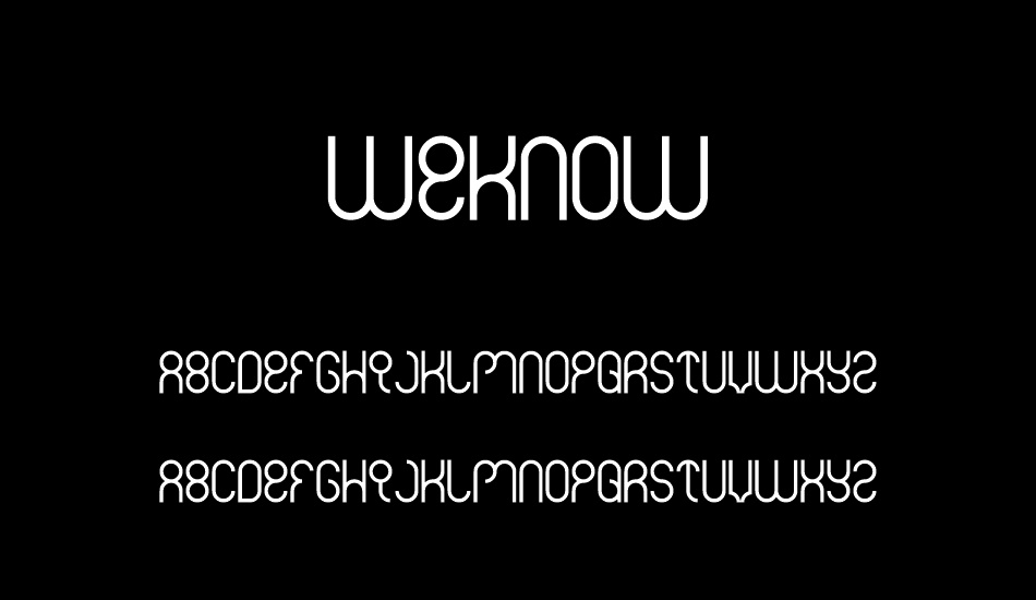 weknow font