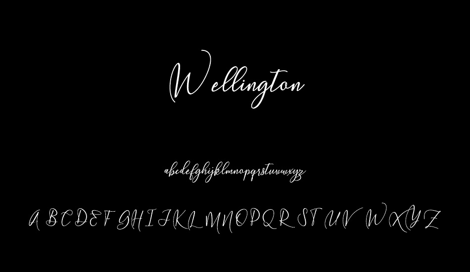 wellington font