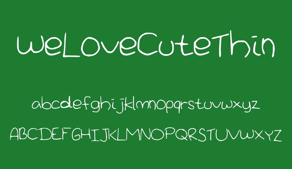 welovecutethings font