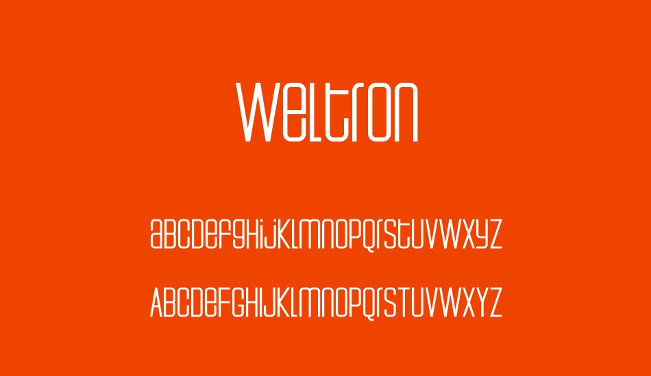 weltron font