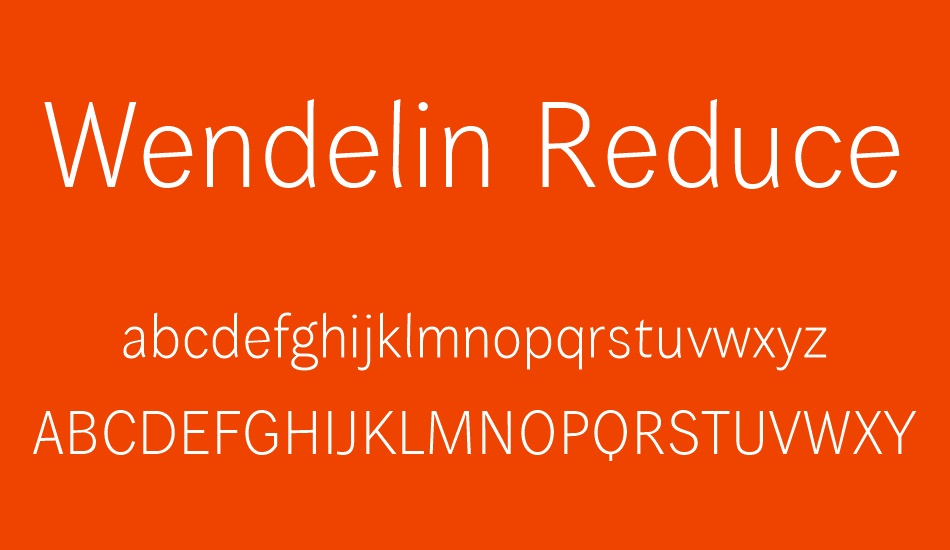 wendelin-reduced font