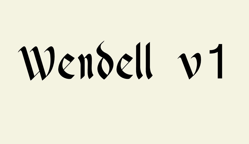 wendell-v1 font big