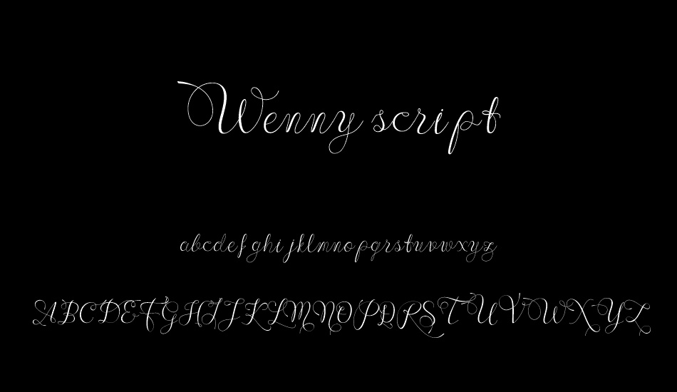 wenny-script font