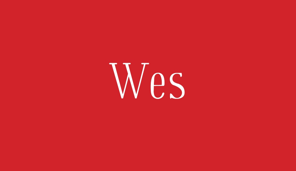 wes font big