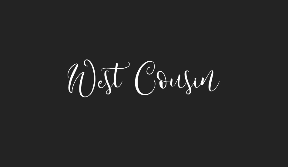 west-cousin font big