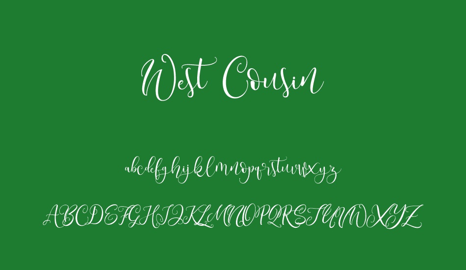 west-cousin font