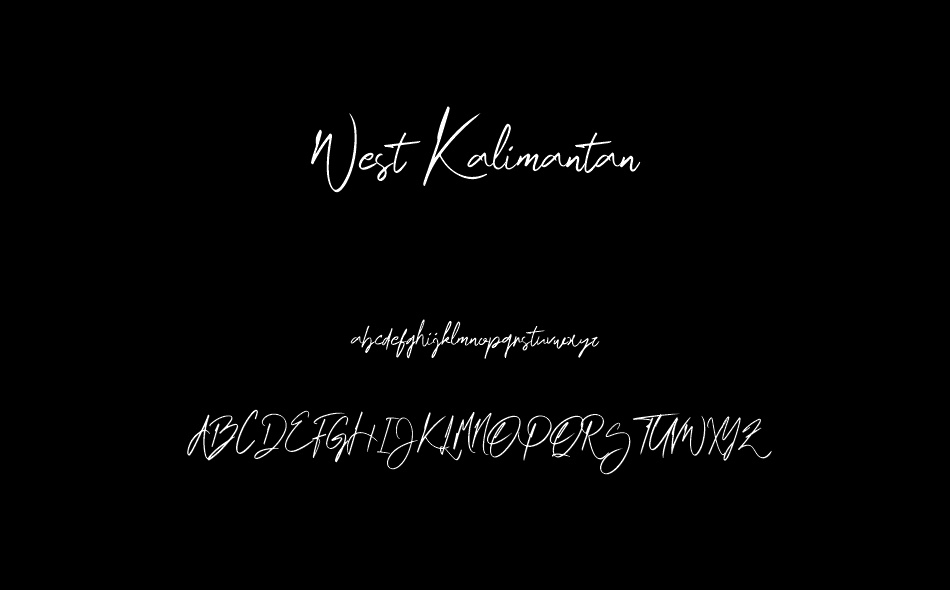 West Kalimantan font