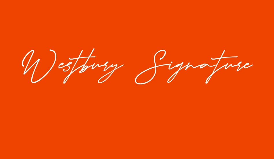 westbury-signature-demo-version font big