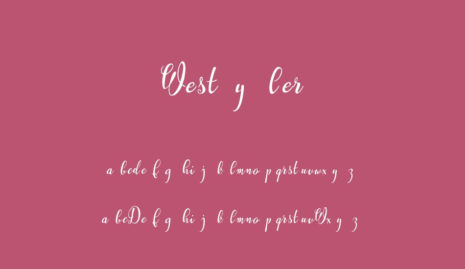 westyler font