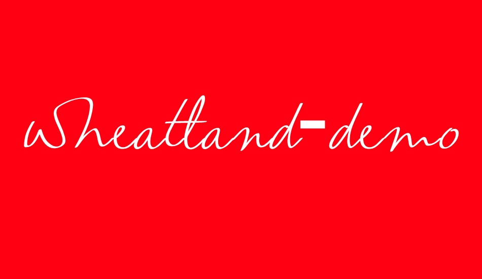 wheatland-demo font big