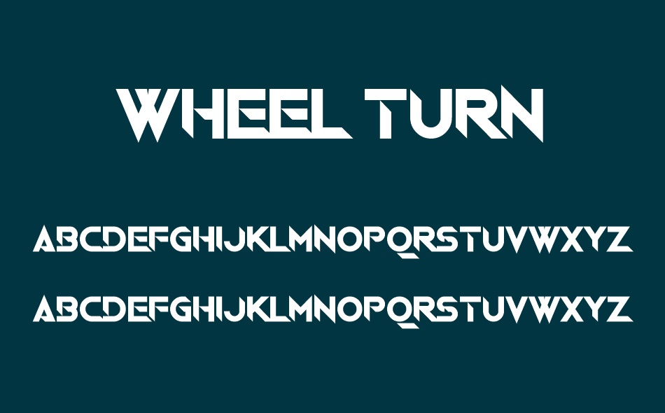 Wheel Turn font