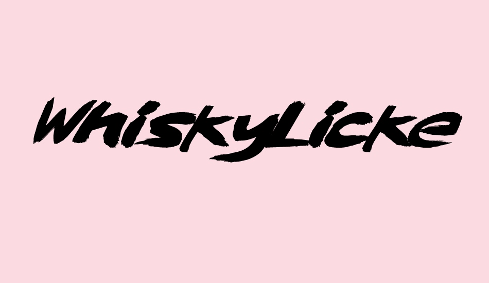 whiskylickers font big