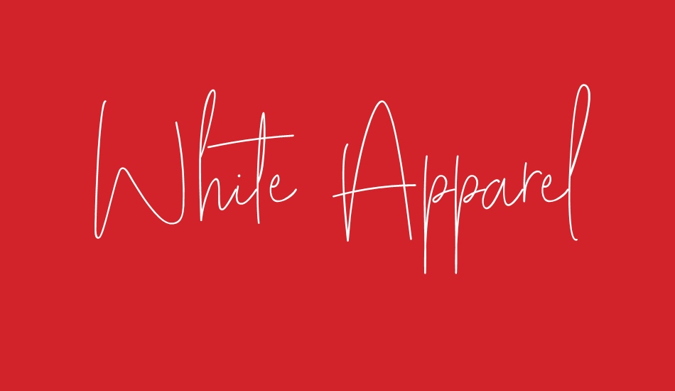 white-apparel font big