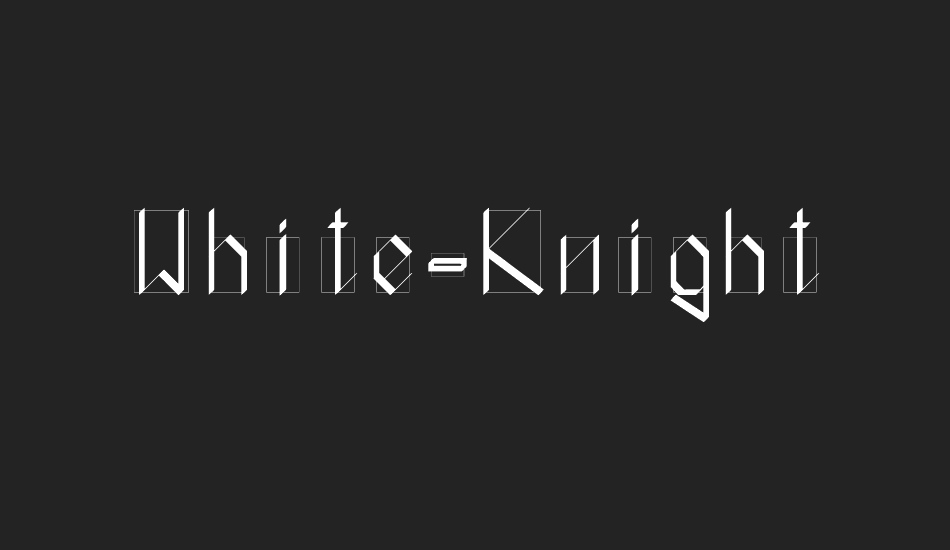 white-knight font big