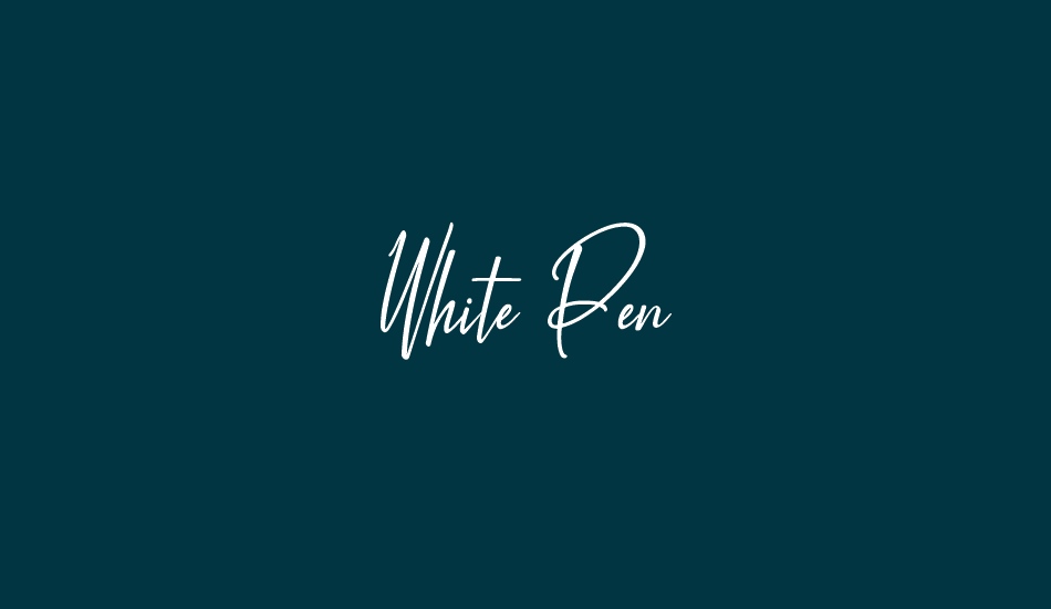 white-pen font big