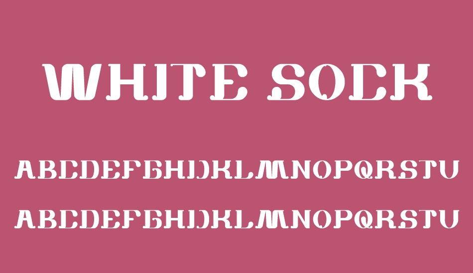 white-sock font