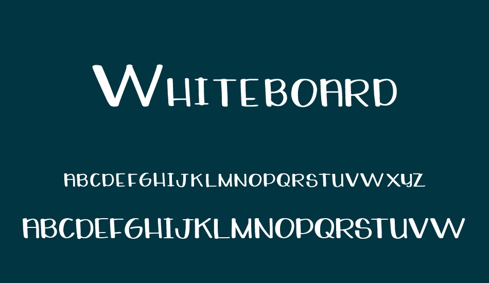 whiteboard font