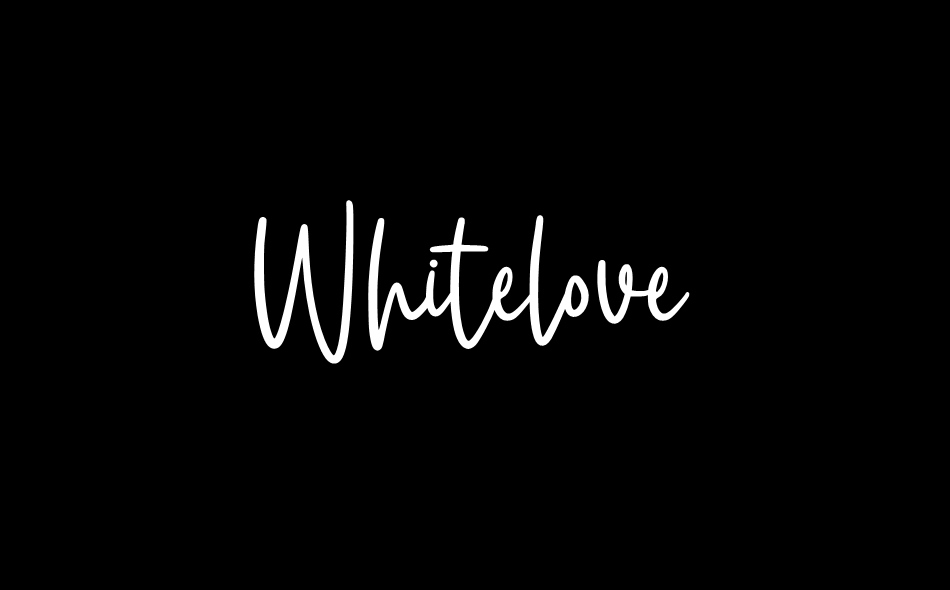 Whitelove font big