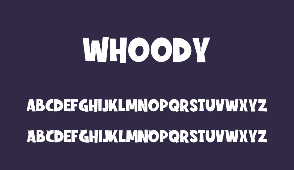 whoody font