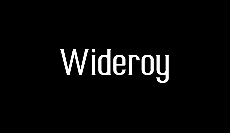 wideroy font big