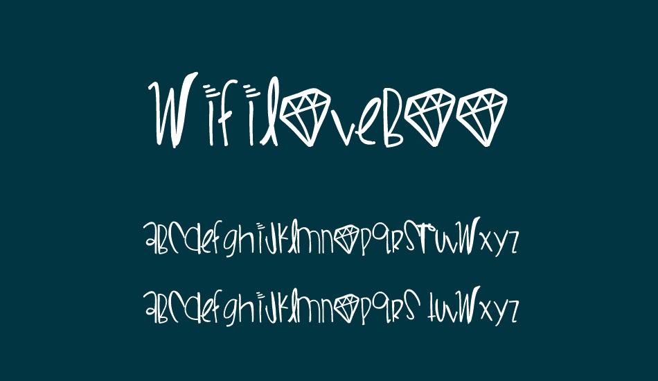 wifiloveboo font